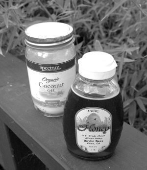 miel et huile de coco contre toux du chenil