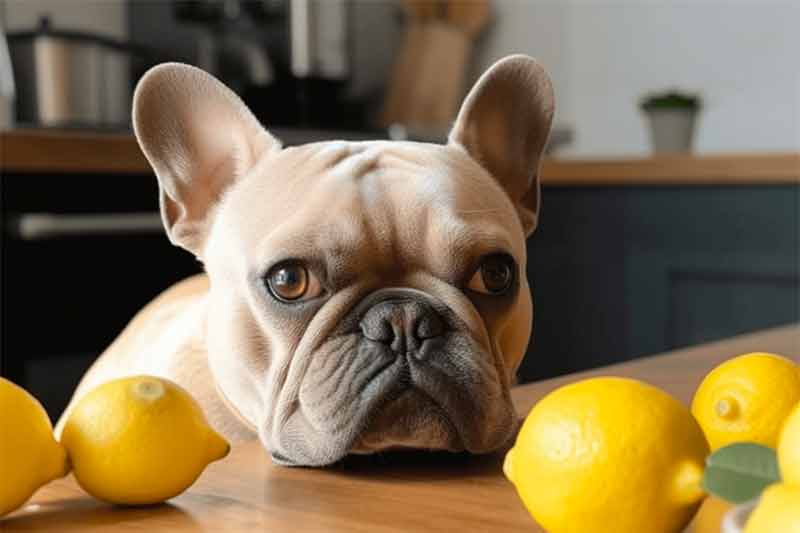 chien qui n'aime pas l'odeur du citron