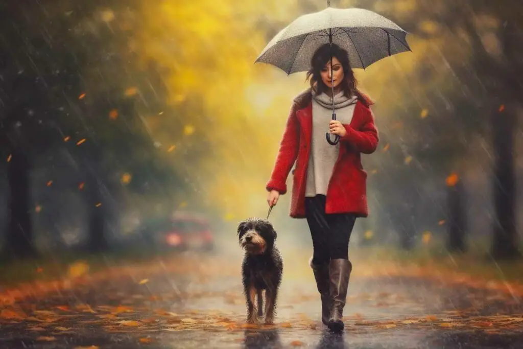 Mesures pour aider votre chien à accepter la pluie