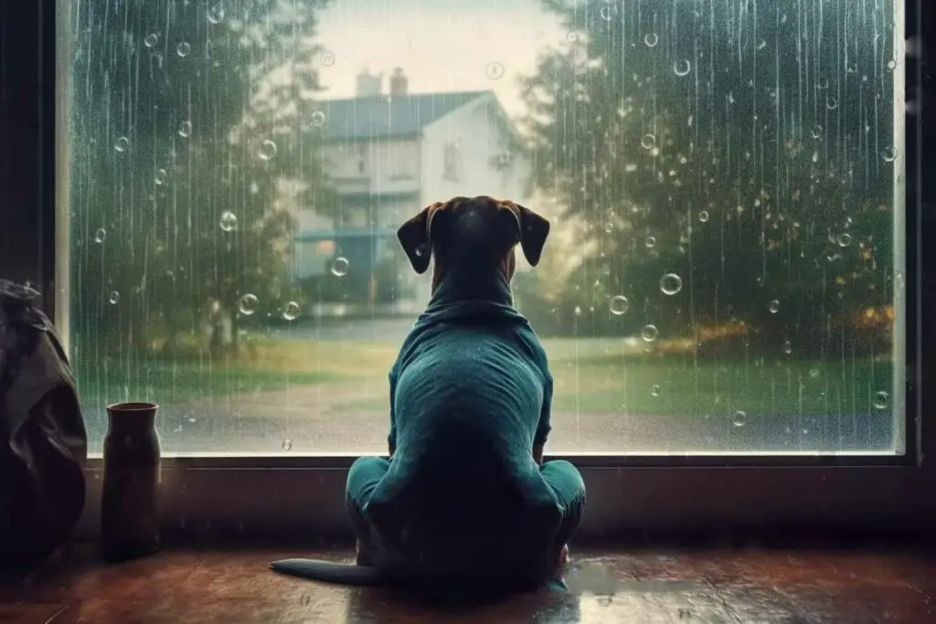 Comprendre le refus du chien d'aller sous la pluie