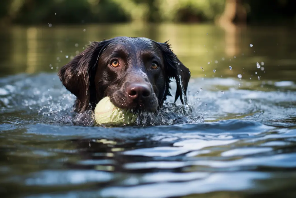 Le labrador est un très bon nageur. Il adore rapporter des choses… d'où son nom !