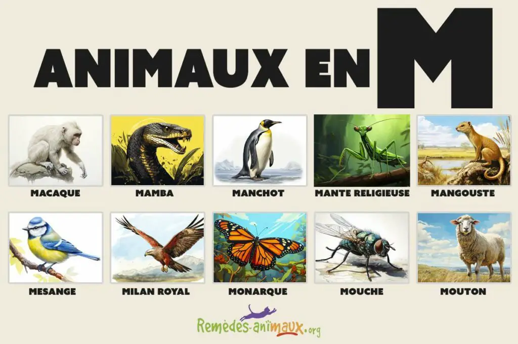 Liste des animaux en M