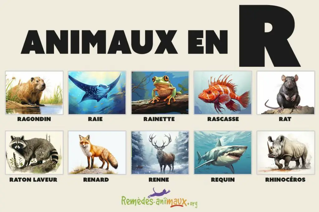 animaux en r