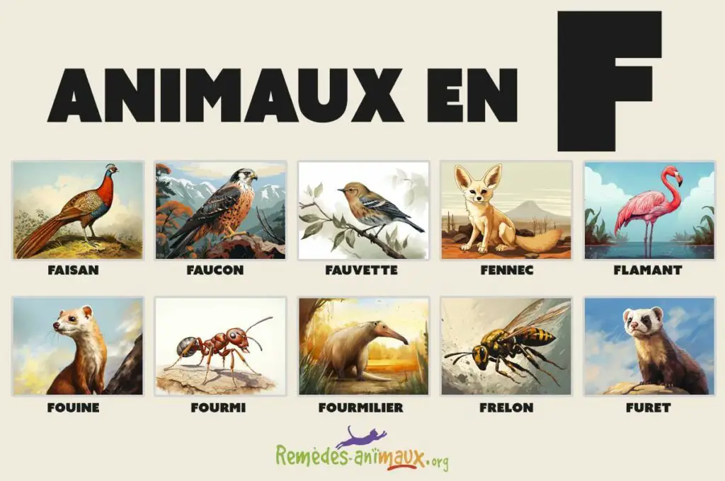 Liste des animaux en F