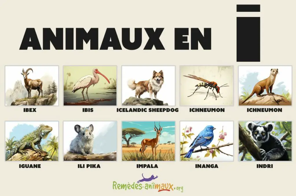 les animaux en i