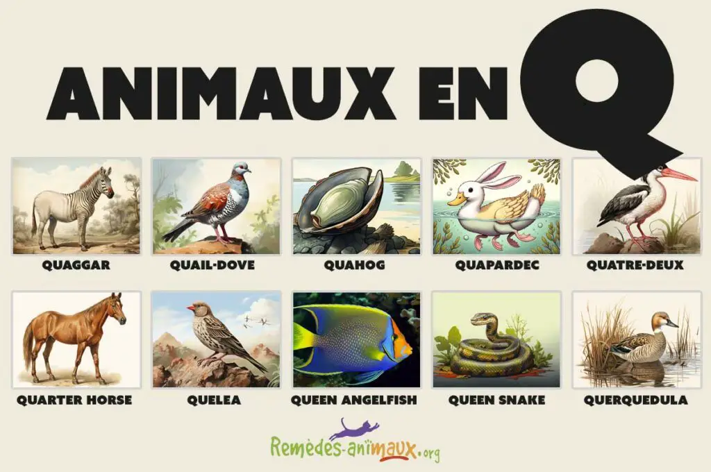 Liste des animaux en Q