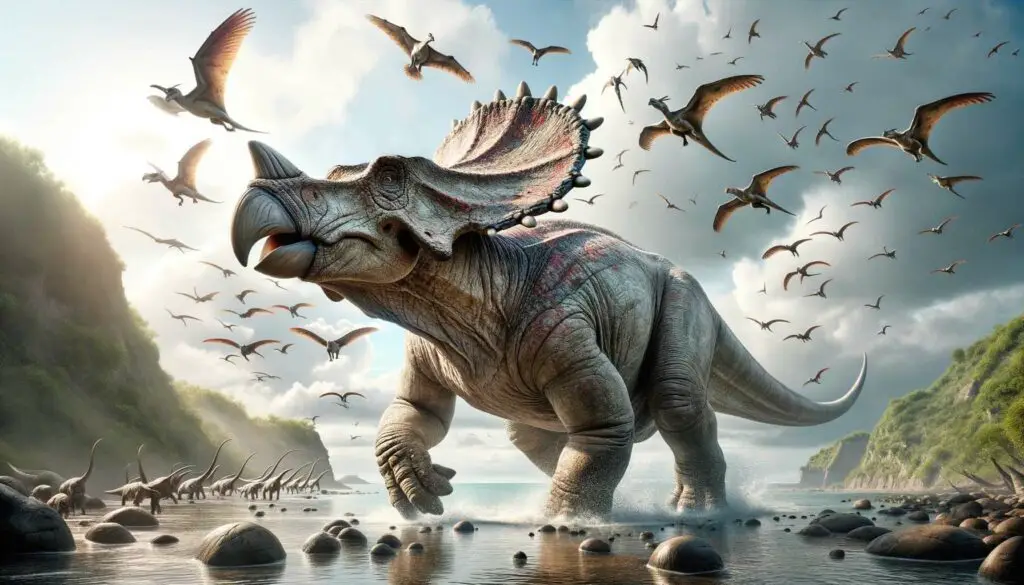 Udanoceratops ©illustration Philippe Azzaretti