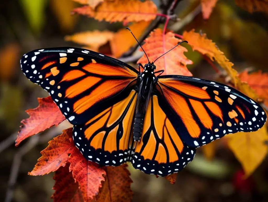 Le Monarque, un insecte commençant par M .