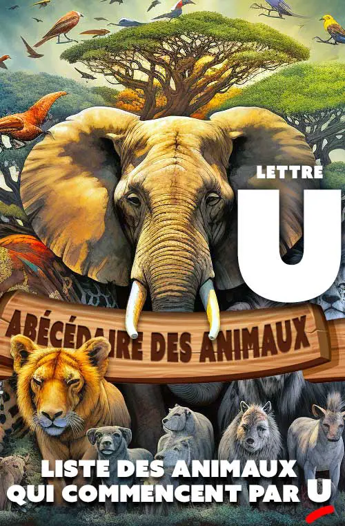 liste animaux lettre U