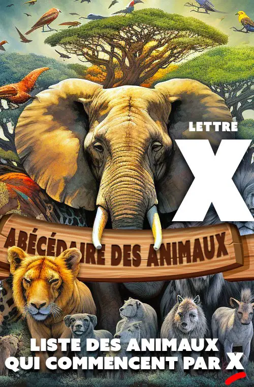 liste animaux lettre X